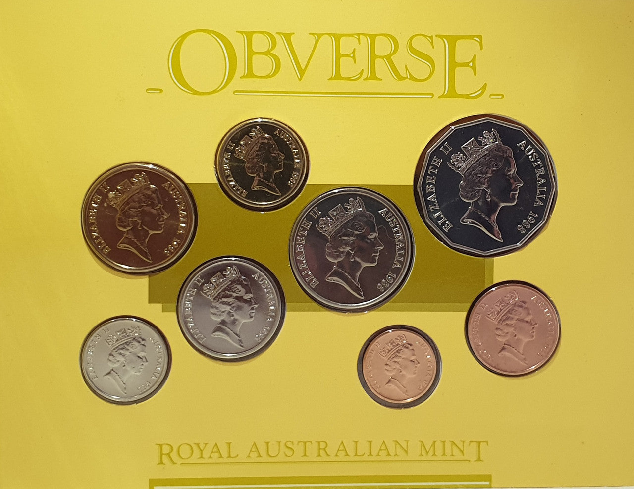 1988 Royal Australian Mint 8 Uncirculated Coin Set