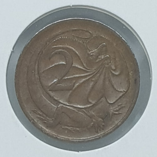 ***ERROR*** 1976 - 2 Cents Coin Lamination Peel, Crack on Obverse