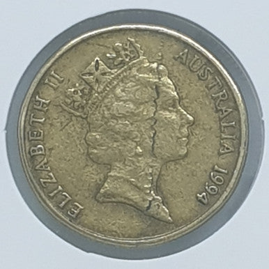 ***ERROR*** 1994 One Dollar Coin $1 Lamination Peel Crack on Obverse