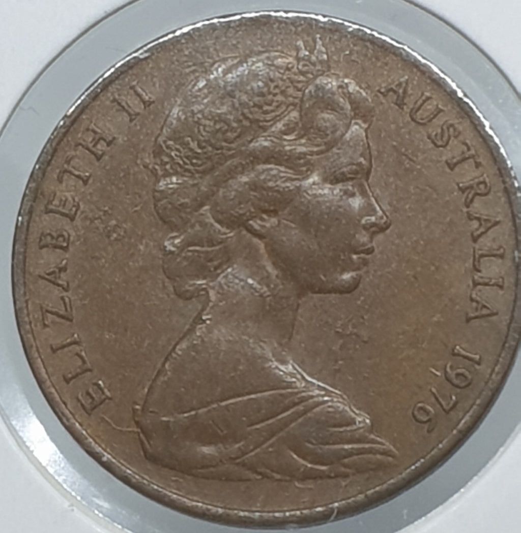 ***ERROR*** 1976 - 2 Cents Coin Lamination Peel, Crack on Obverse
