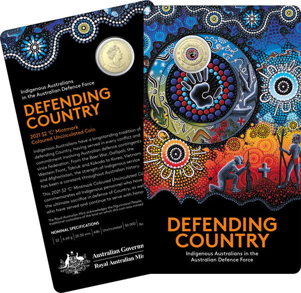 2021 Indigenous Services - Defending Our Country $2 'C' Mintmark Coin
