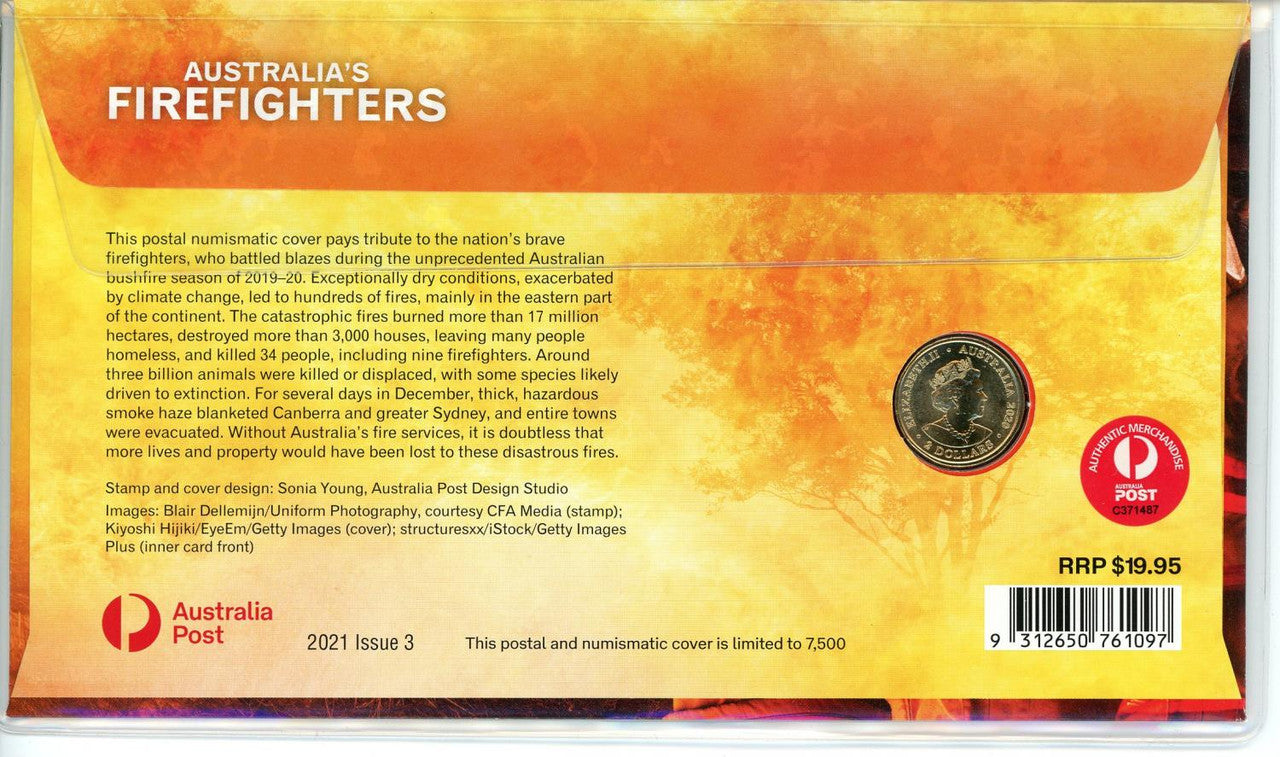 2021 Issue 3 - Australian Firefighters RAM Coloured $2 PNC