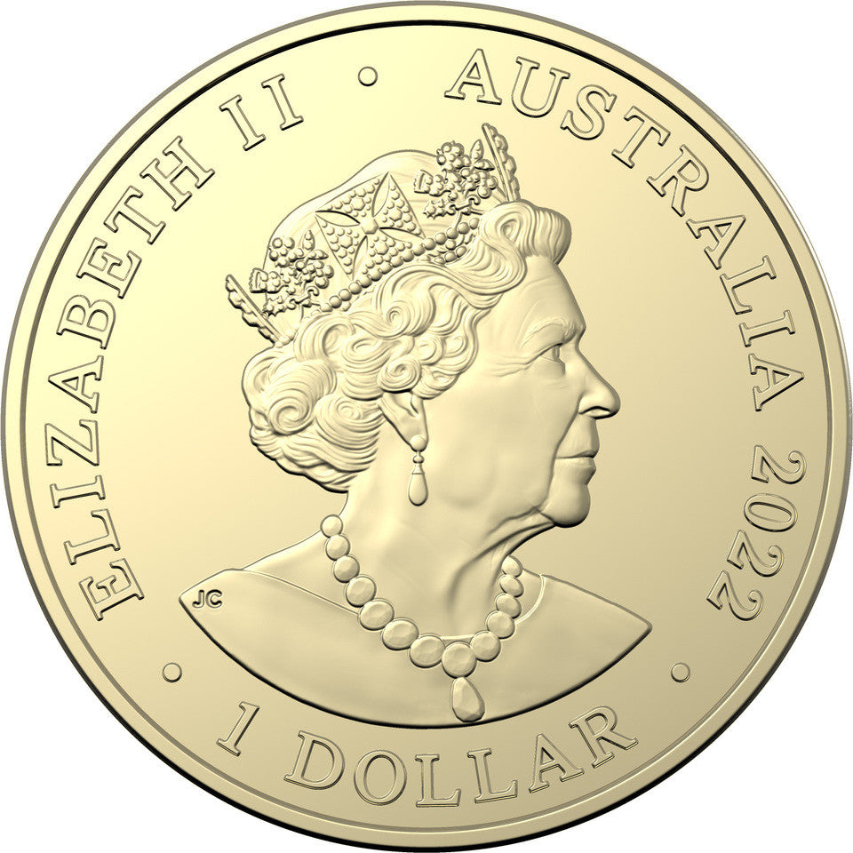 2022 $2.00 Australian Honey Bee Coloured Circulated Coin Roll with RAM Hologram Sticker