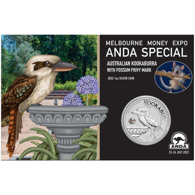 2022 $1 Kookaburra 1oz Silver Coin - ANDA Melbourne Expo