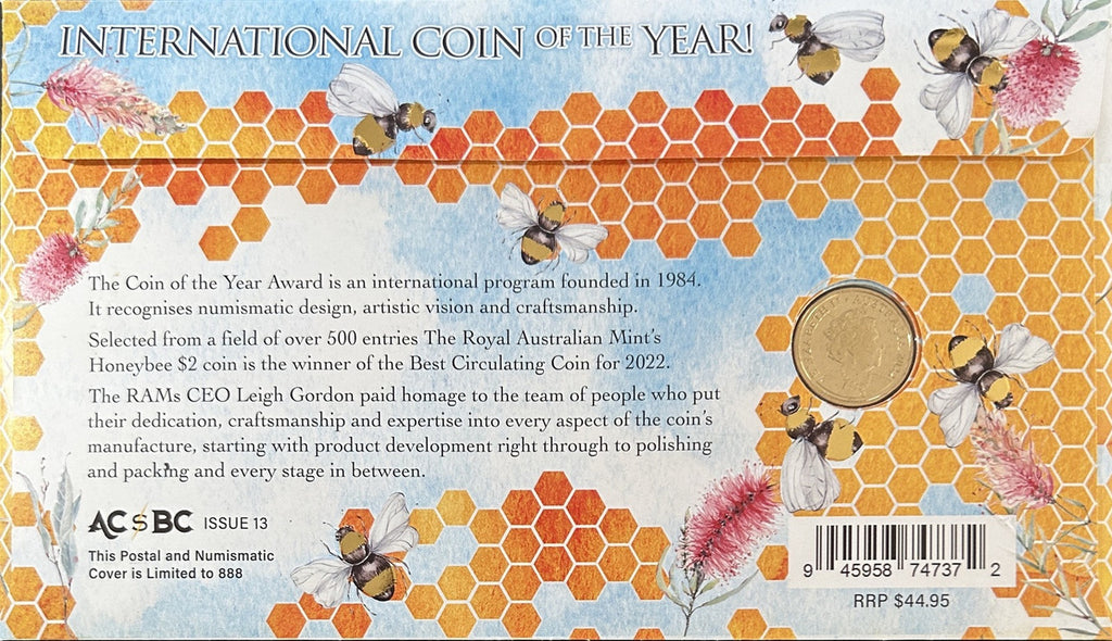 2023 $2 Honey Bees - International Coin of the Year.