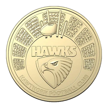 2023 AFL Hawks Coin in card