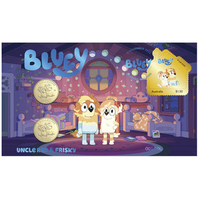 2024 Australia Post Impressions, Bluey PNC – UNCLE RAD and FRISKY