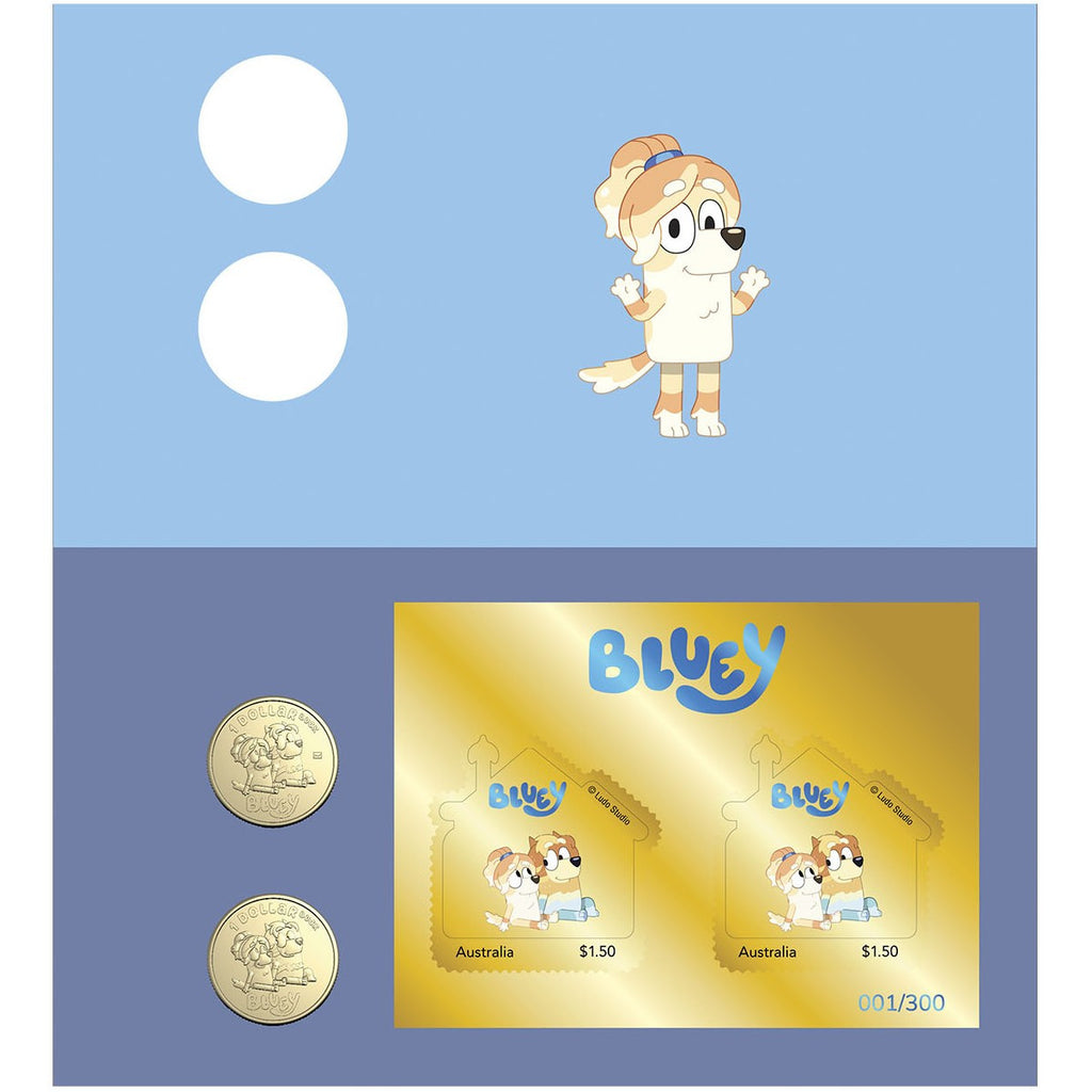 2024 Australia Post Impressions, Bluey PNC – UNCLE RAD and FRISKY