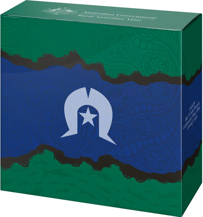 2025 30th Anniversary of the Torres Strait Islander Flag - $2 'C' Mintmark Coloured Fine Silver Proof Coin