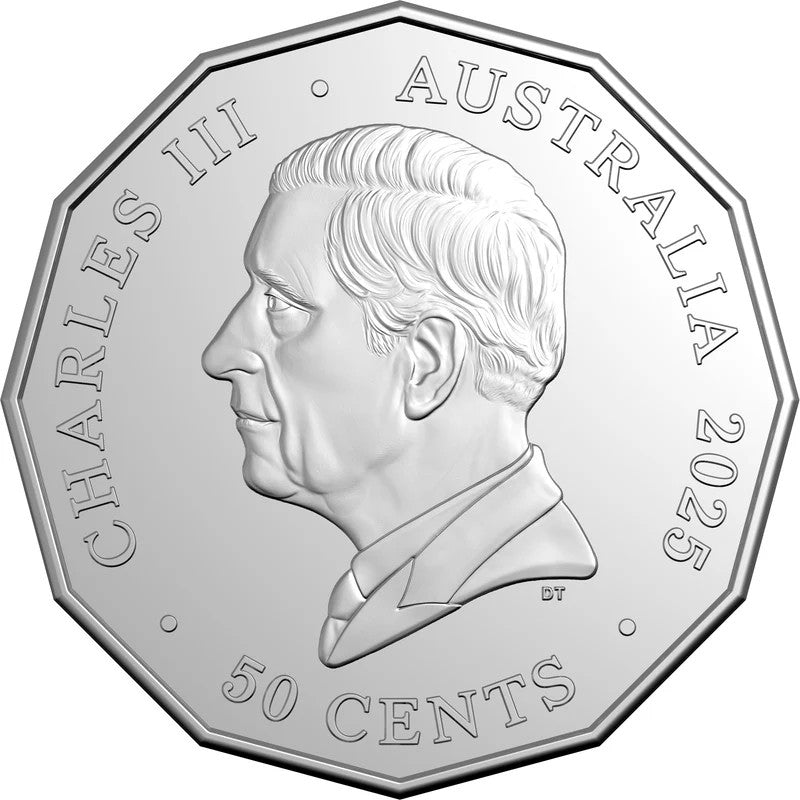 2025 Christmas Festive Florals 50 Cent Coin