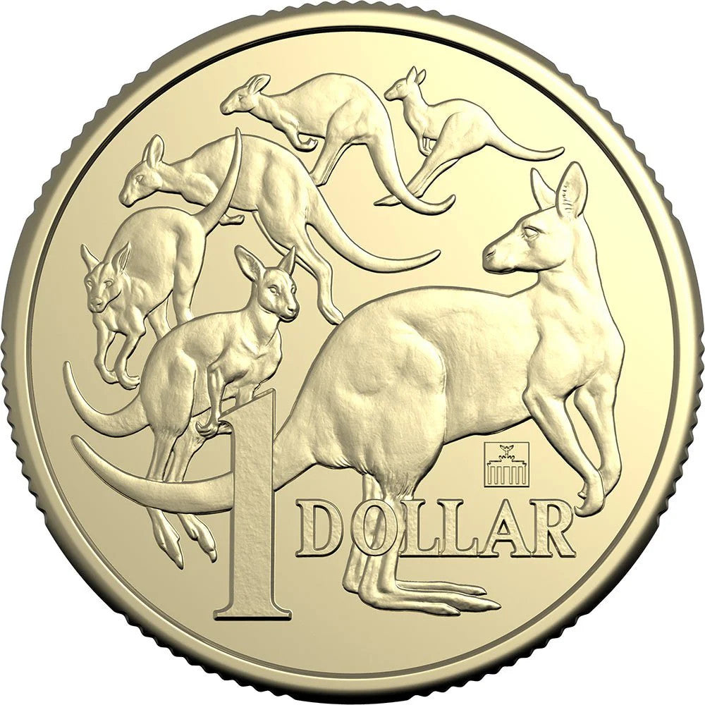 2026 $1 Mob of 6 Roos Coin in card