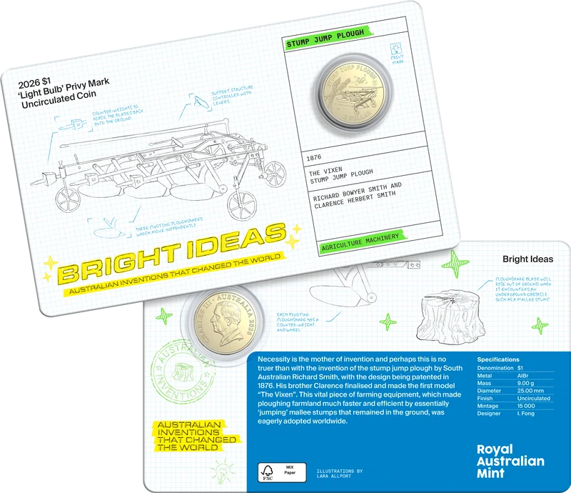 2026 Bright Ideas $1 and $2 Privy Mark Seven-Coin Set