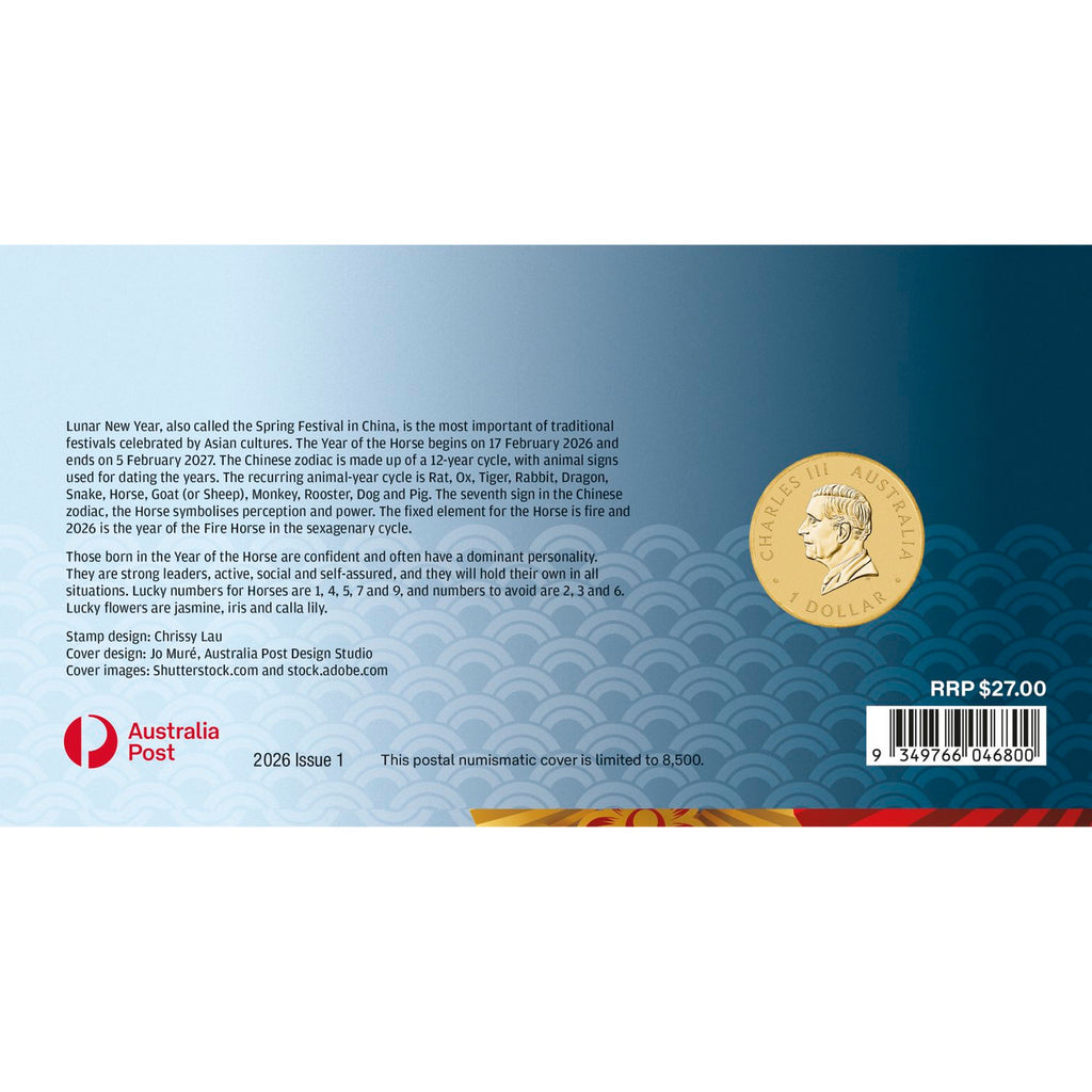 2026 Lunar New Year of the Horse $1 PNC