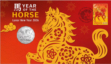 2026 Lunar New Year of the Horse 50 Cent PNC