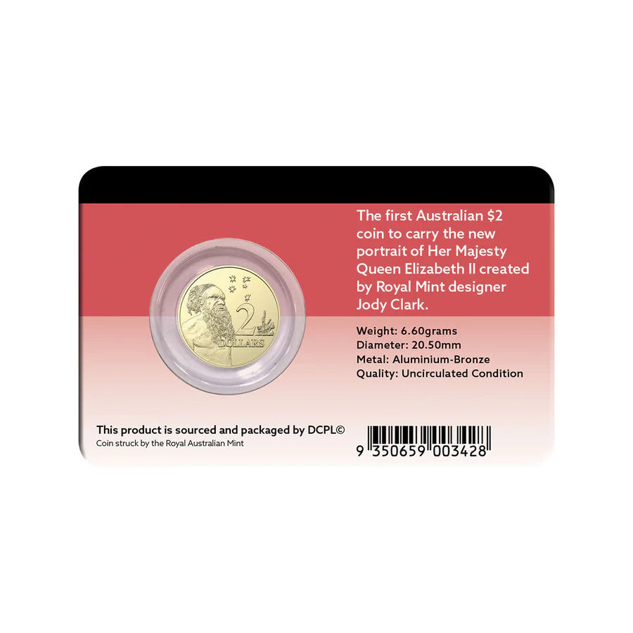 2019 Clark Portrait 1st Year of Issue $2 Coin in card