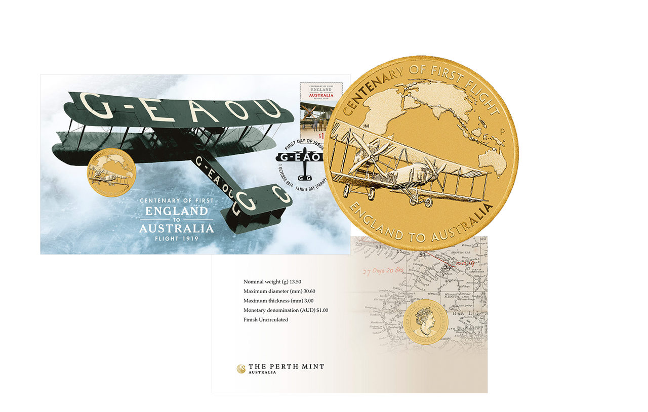 2019 Centenary of the First England to Australian Flight PNC