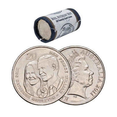 2011 20 Cent Royal Wedding RAM roll