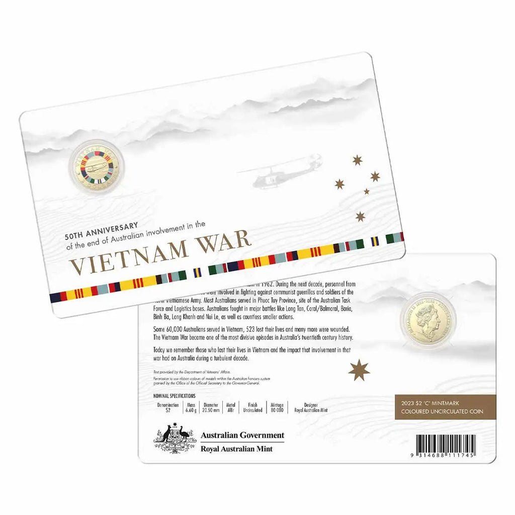 2023 $2 Coin - 50th Anniversary End of Vietnam War