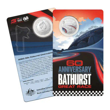 2023 Bathurst 1000 - 60th Anniversary 50 cents Colour Uncirculated Coin