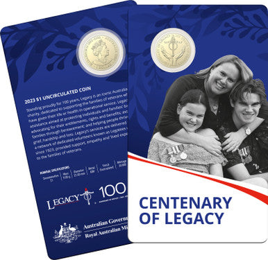 2023 Centenary of Legacy  $1 Uncirculated Coin