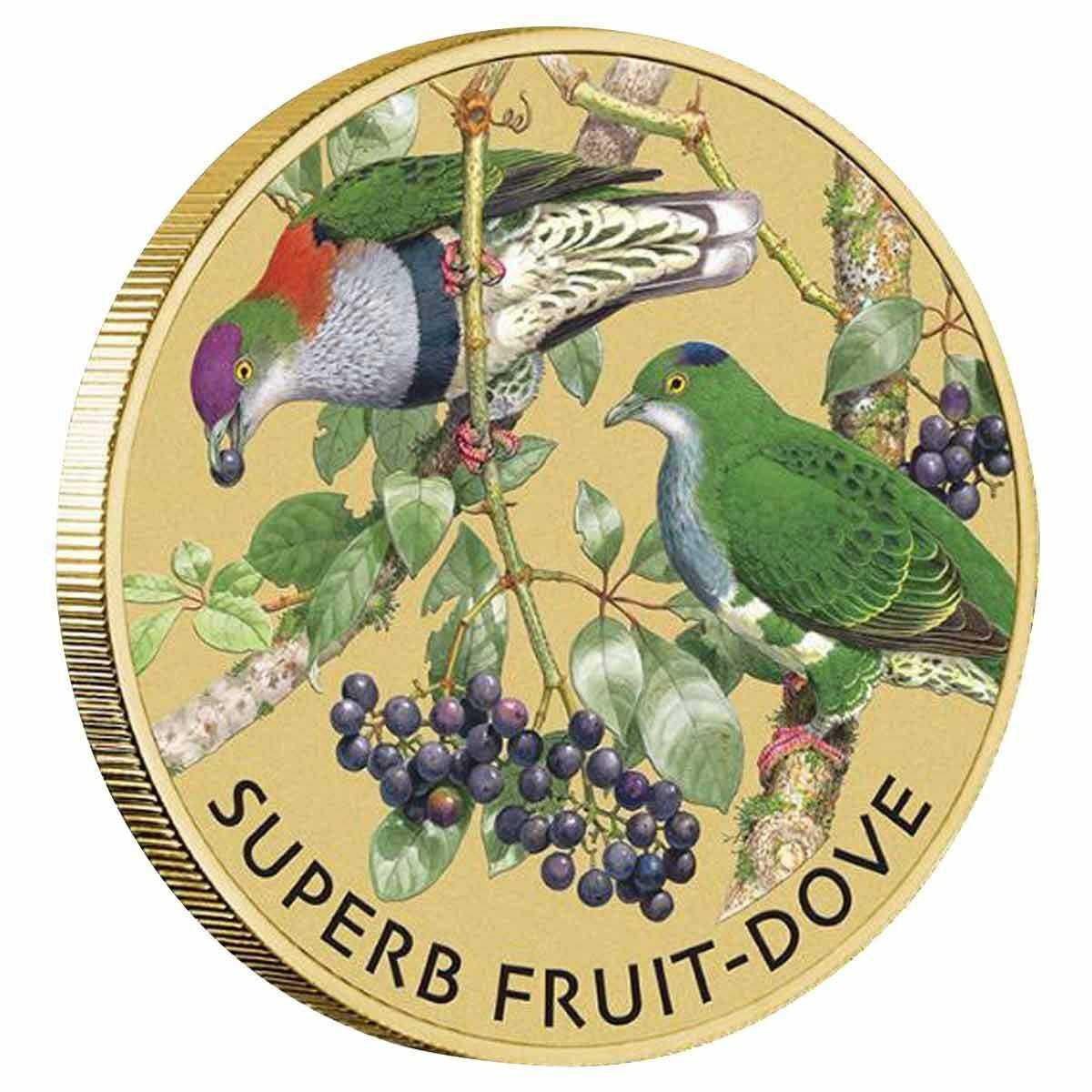 2021 Stamp and Coin Cover PNC - Superb Fruit-Dove - Doves and Pigeons