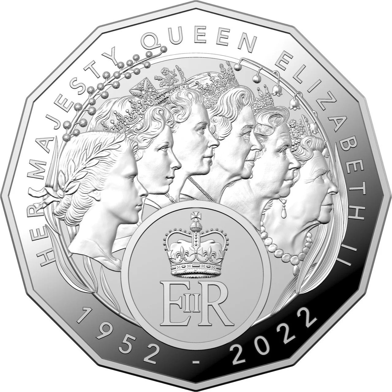 50c 2023 Elizabeth Regina HM Queen Elizabeth II Commemoration Silver Proof