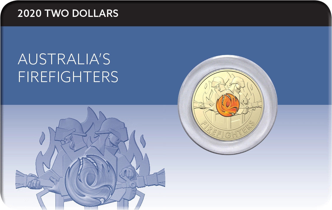 2020 Australia's Firefighters $2 Coin in card