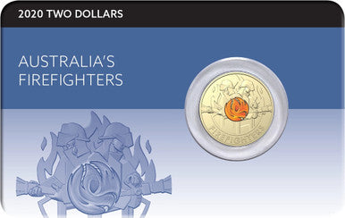 2020 Australia's Firefighters $2 Coin in card
