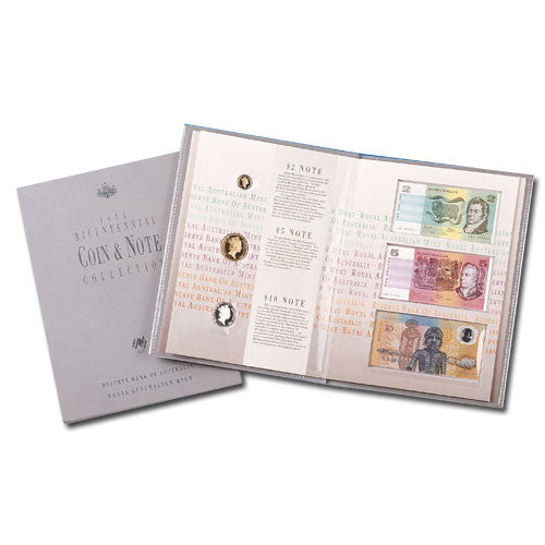 1988 Australian Bicentenary coin and banknote album