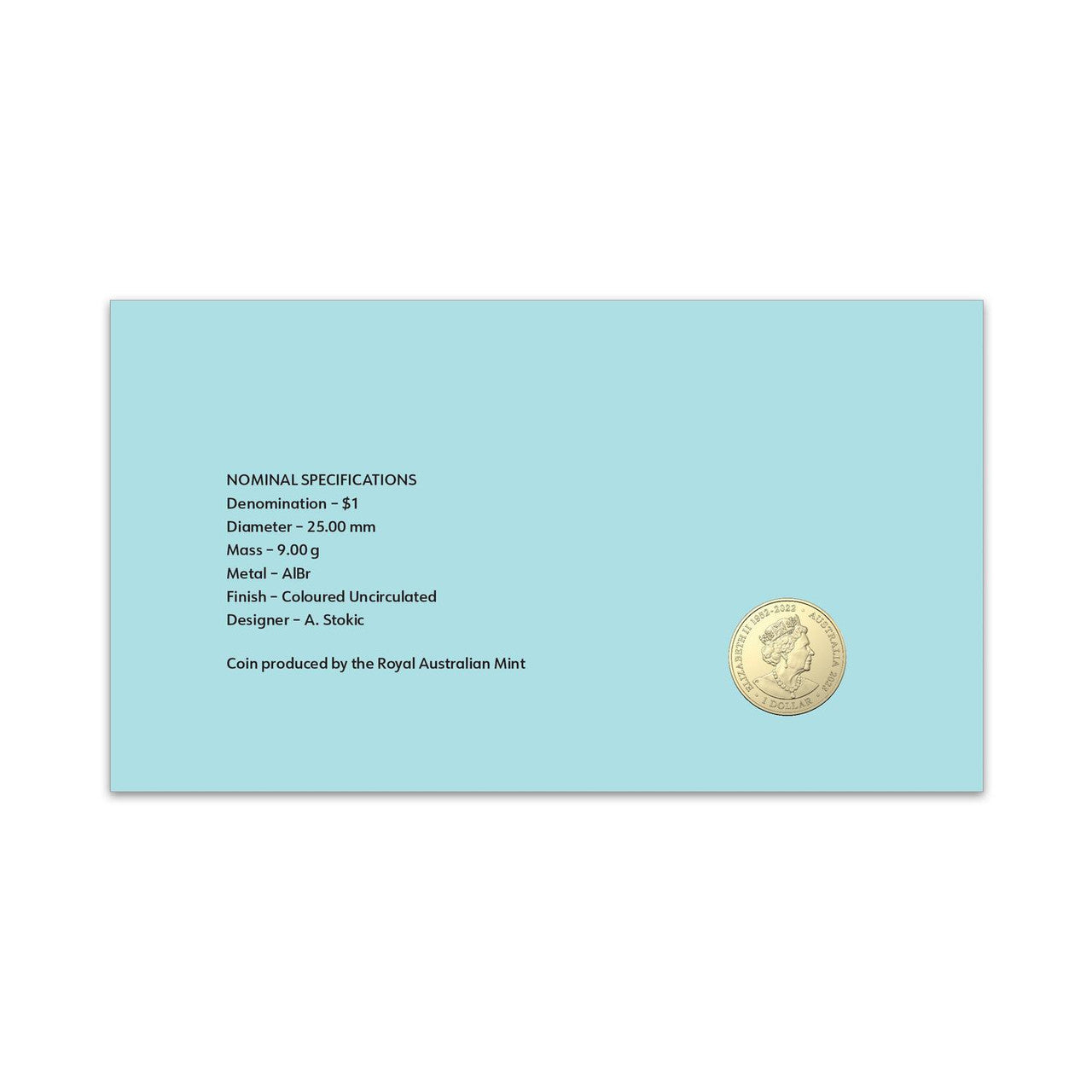 2023 Aussie Big Things - Giant Murray Cod Coloured Coin PNC