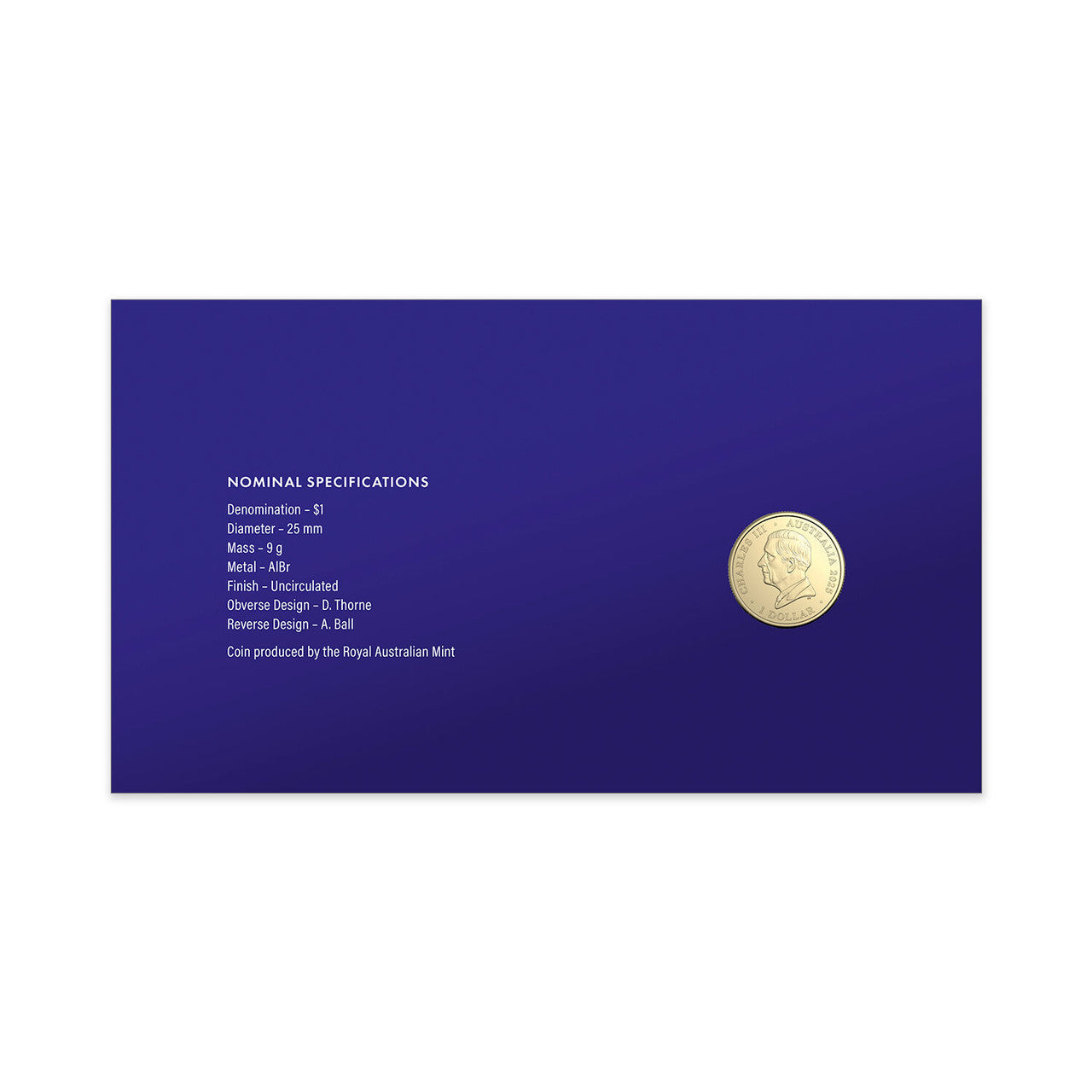 2025 $1 Centenary of the Royal Australian Corp of Signals PNC