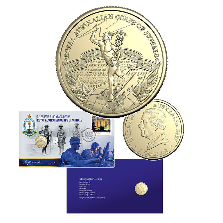 2025 $1 Centenary of the Royal Australian Corp of Signals PNC