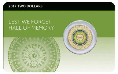 2017 Hall of Memory $2 Coin in card
