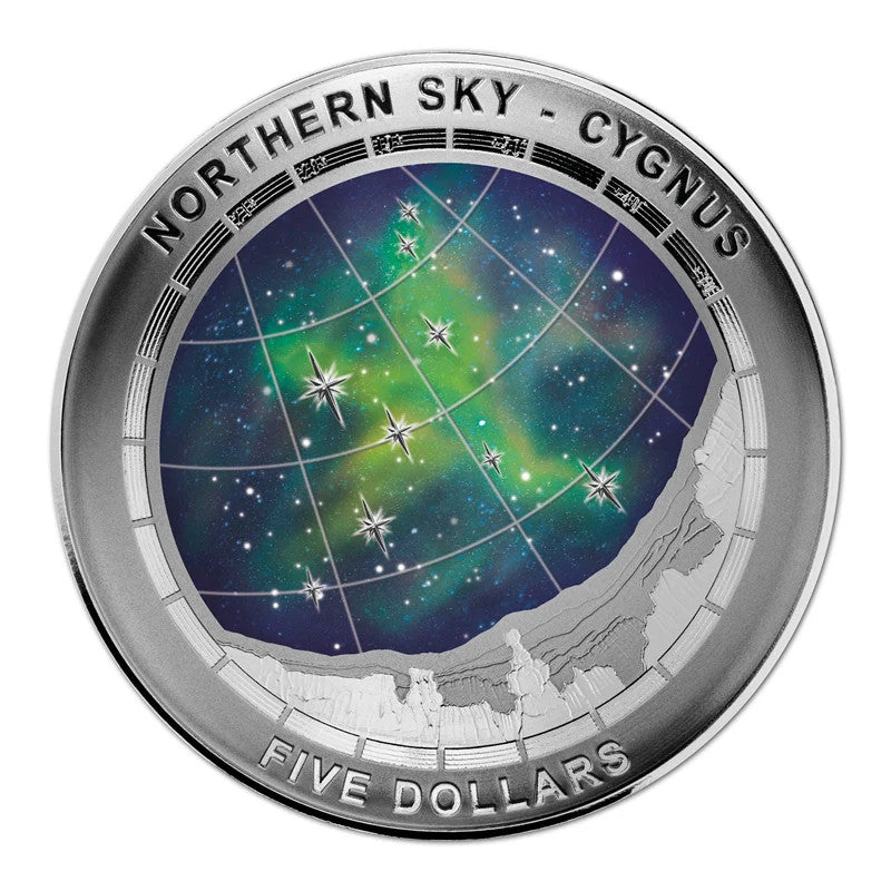 2016 $5 Northern Sky - Cygnus Silver Proof Coin