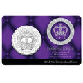 2012 Queen Elizabeth II Diamond Jubilee 50 Cent coin in card