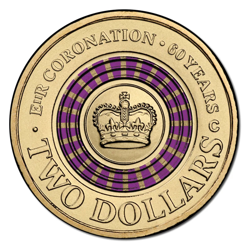 2013 QEII 60th Anniversary of Coronation $2 'C' Mintmark Coin in Card