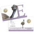 2015 $1 Coloured Frosted Uncirculated Coin Letter "E"