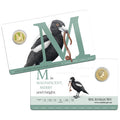 2015 $1 Coloured Frosted Uncirculated Coin Letter "M"