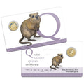 2015 $1 Coloured Frosted Uncirculated Coin Letter "Q"