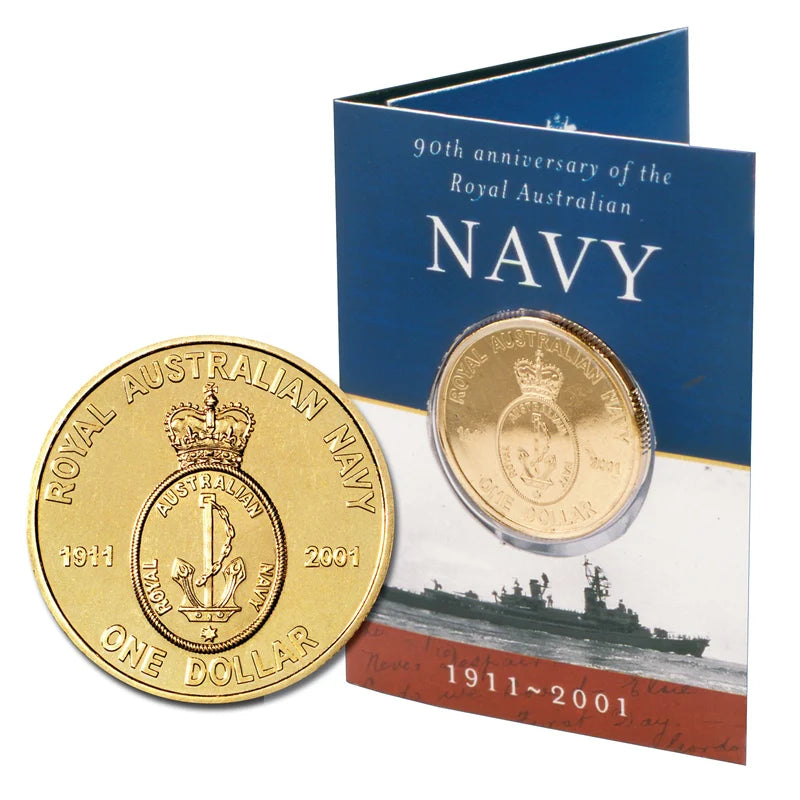 2001 90th Anniversary of Australian Navy $1 Coin