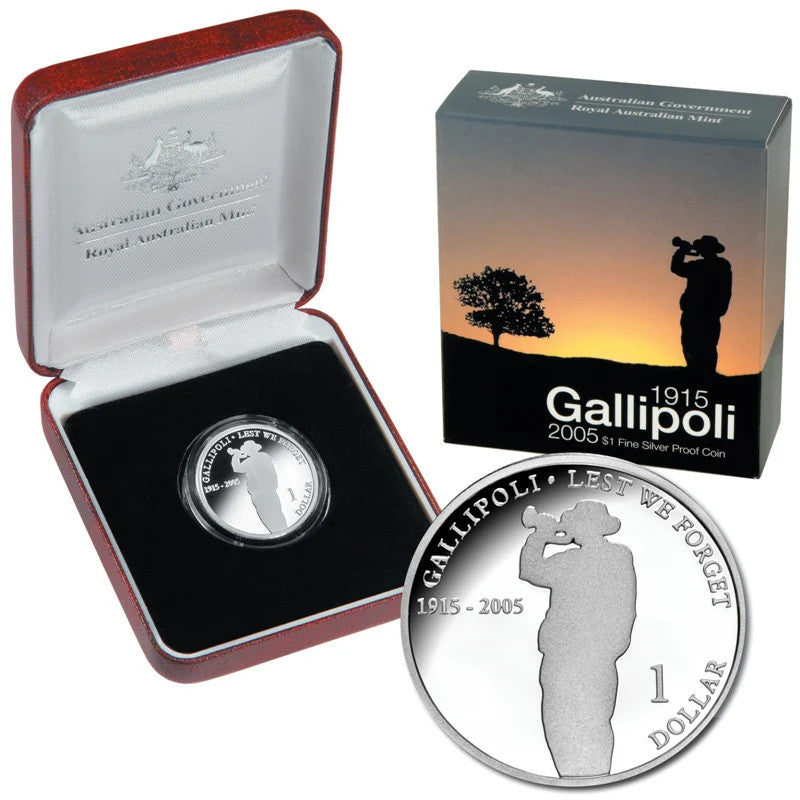 2005 Gallipoli $1 Silver Proof Coin