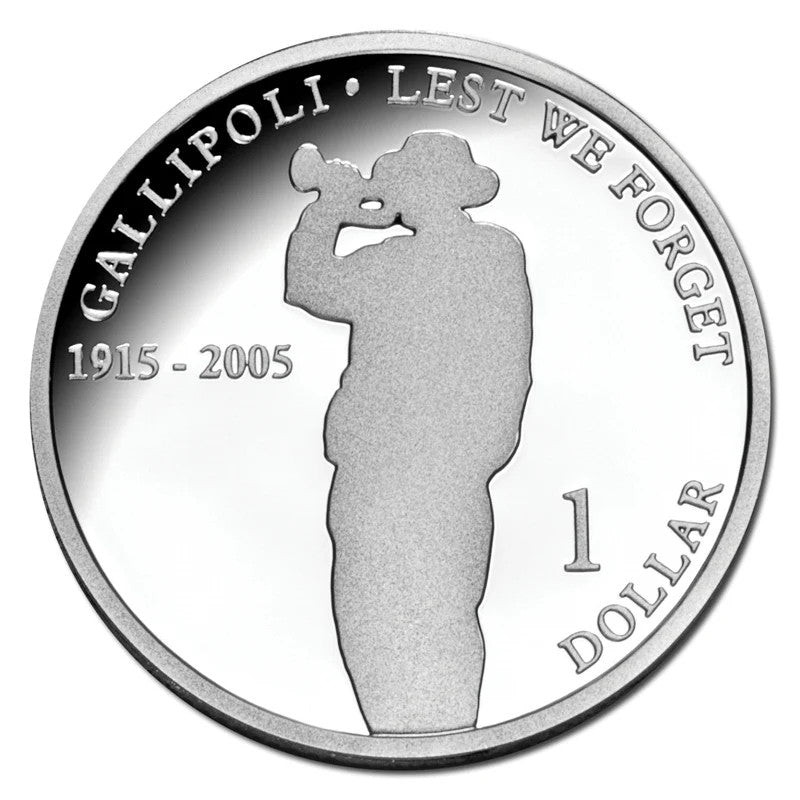 2005 Gallipoli $1 Silver Proof Coin