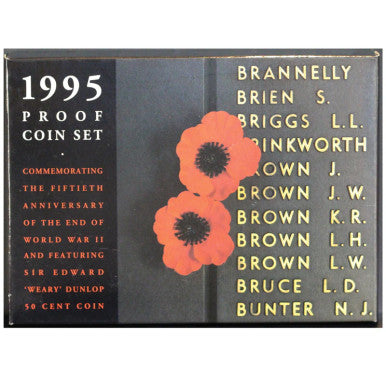 1995 50th Anniversary of End of WWII 6 Coin Proof Set