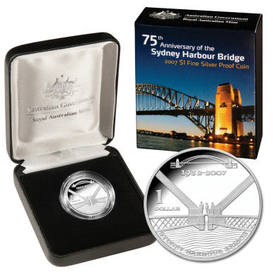 2007 Sydney Harbour Bridge $ 1 Silver Proof Coin