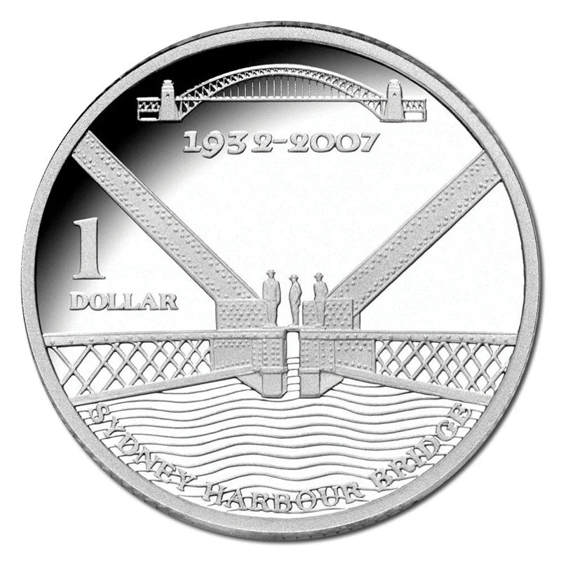 2007 Sydney Harbour Bridge $ 1 Silver Proof Coin