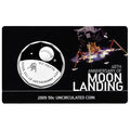 2009 40th Anniversary of Moon Landing 50 Cent coin in card