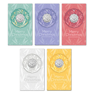 2020 Merry Christmas - 50c Coloured Uncirculated Coin