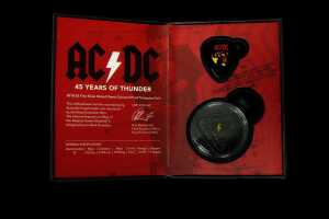 2018 Australia AC/DC 45 Years of Thunder $5 Triangle Silver Proof Coin