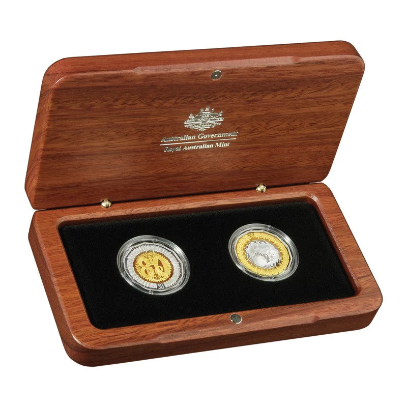 2006 Royal Collection 50 Cents Twin Coin Silver Set