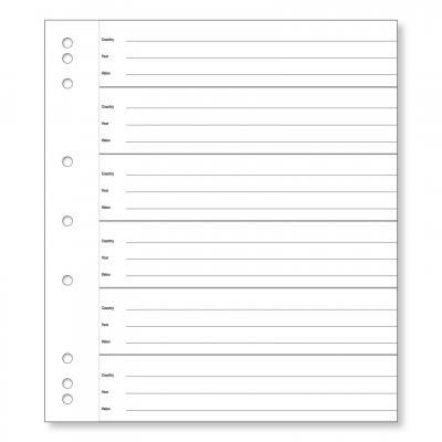 Renniks Coin Album Plastic Refill Pack of 10 Pages - 30 Pockets
